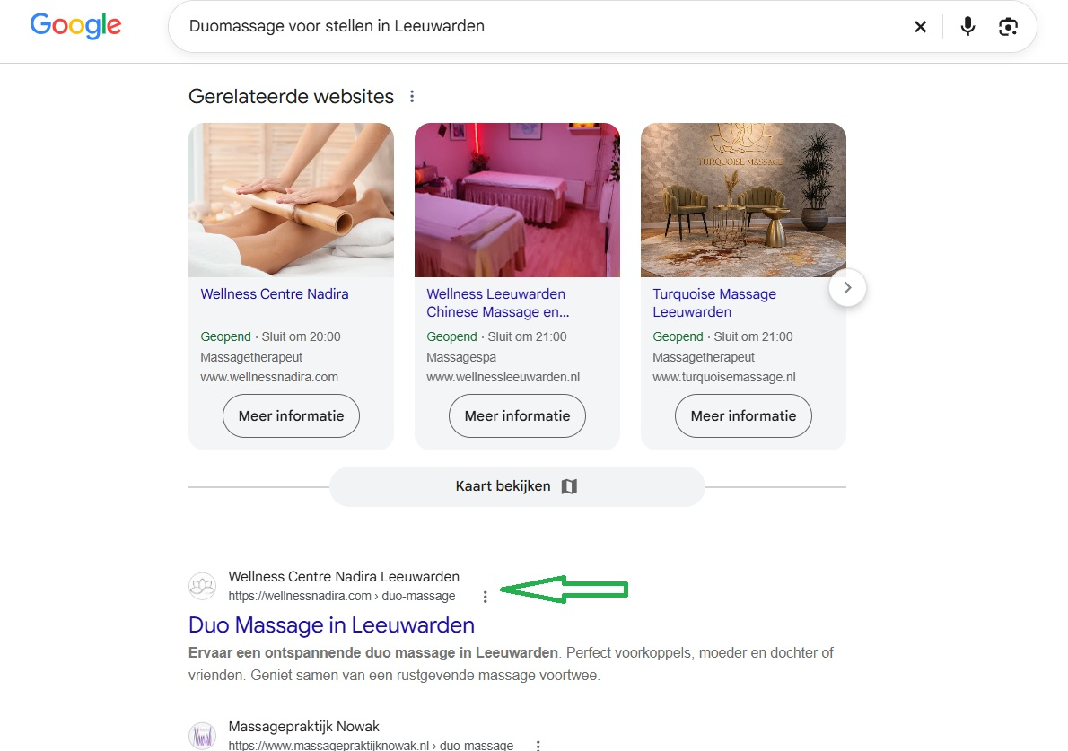 Google SEO Ranking Results